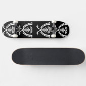 Skateboard Deux aigle blanc en tête (Horz)