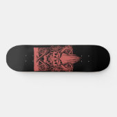 Skateboard Deux démons rouges avec des épées (Horz)