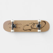 Skateboard Deux Hearts (Horz)