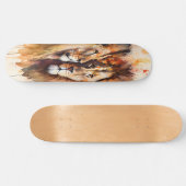 Skateboard deux lions (Horz)