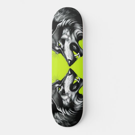 Skateboard Deux loups (Recto)