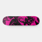 Skateboard Déversement - Magenta et noir (Horz)