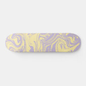 Skateboard Déversement - Pastel Jaune et Violet (Horz)
