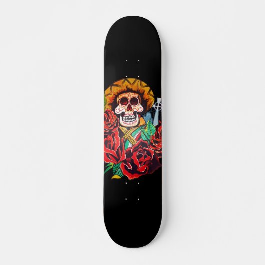 Skateboard Dia de Los Muertos (Devant)