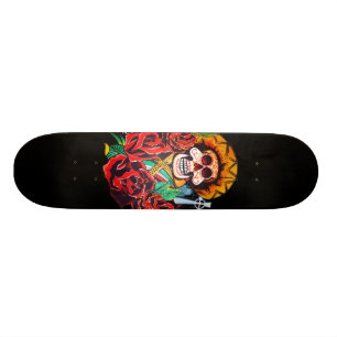 Skateboard Dia de Los Muertos