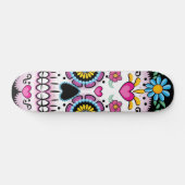 Skateboard Dia de los Muertos Crâne à sucre (Horz)