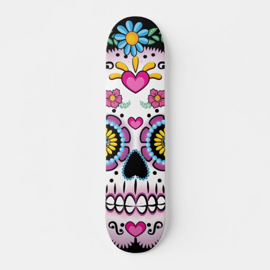 Skateboard Dia de los Muertos Crâne à sucre (Devant)