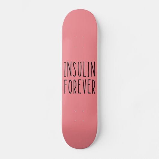 skateboard diabète rose (Recto)