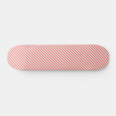 Skateboard Diagonal pattern of pink and white stripes (Horz)