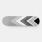 Skateboard Diagonale noire, bande grise (Horz)