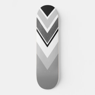 Skateboard Diagonale noire, bande grise