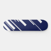 Skateboard Diagonales - Bleu et Blanc (Horz)