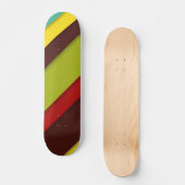Skateboard Diagonales multicolores (Recto)
