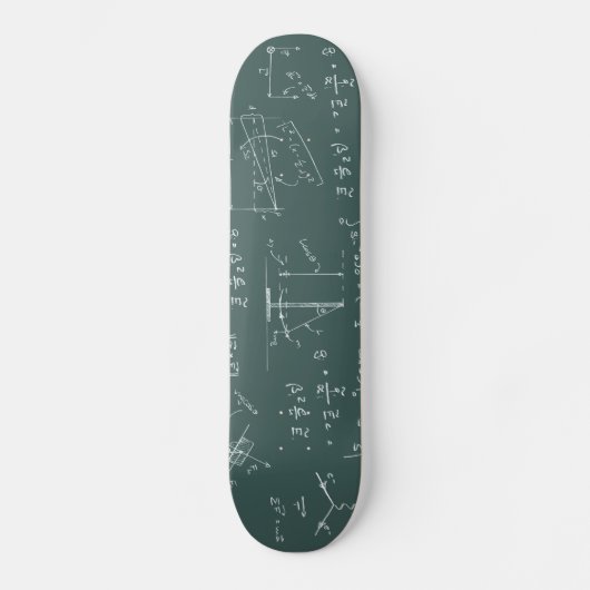 Skateboard Diagrammes et formules de physique (Recto)