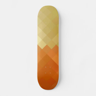 Skateboard Diamant jaune et orange Motif sans couture