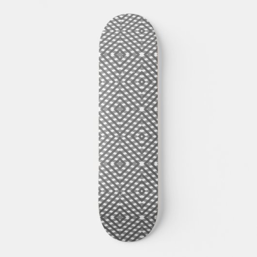 Skateboard Diamant noir, blanc et gris (Recto)