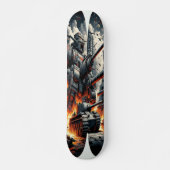 Skateboard "Dieselpunk Mech Warfare Deck" (Devant)