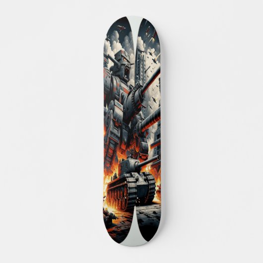 Skateboard "Dieselpunk Mech Warfare Deck" (Devant)