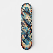 Skateboard "Dieselpunk Sky Battle Deck" (Devant)