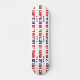 Skateboard Dieu bénisse l'Amérique