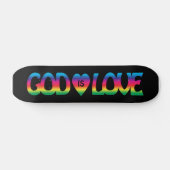 Skateboard Dieu est planche à roulettes d'amour (Horz)
