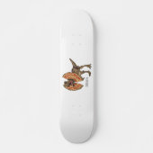 Skateboard Dilophosaurus cartoon illustration  (Devant)
