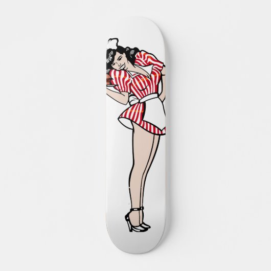 Skateboard Diner Girl (Devant)