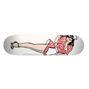 Skateboard Diner Girl