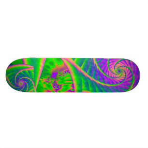 Skateboard Dingleberries Psychédélique Verre fusionné