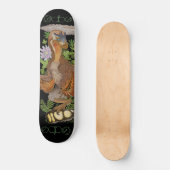 Skateboard Dinosaur Raptor Jungle Art (Recto)