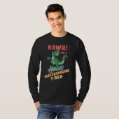 Skateboard dinosaur RAWR I Am a Skateboard rex T-shirt (Voorkant volledig)