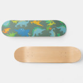 Skateboard Dinosaure Green Blue Dino Boys (Horz)