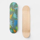Skateboard Dinosaure Green Blue Dino Boys (Recto)