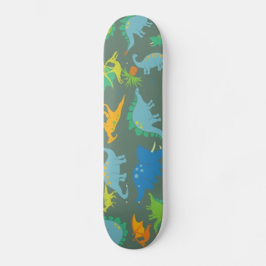 Skateboard Dinosaure Green Blue Dino Boys (Recto)