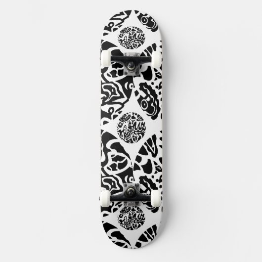 Skateboard "Disque de poisson" Abstrait (Recto)