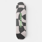 Skateboard Distorted Black and White Checkerboard (Recto)