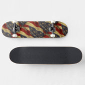 Skateboard Distressed American Flag (Horz)