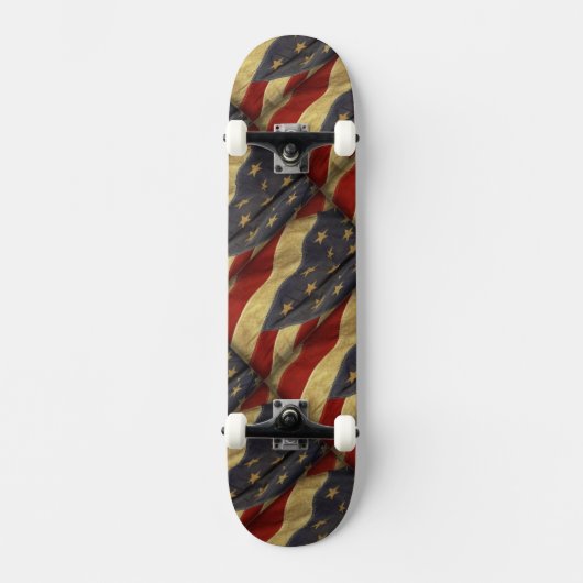 Skateboard Distressed American Flag (Recto)