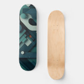 Skateboard Diverses formes vertes superposées (Recto)