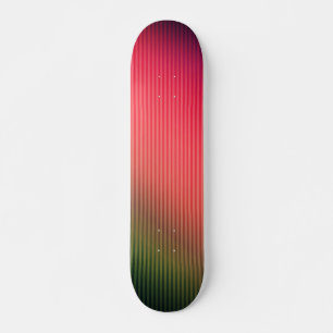 Skateboard Divisé, rouge, vert, dégradé