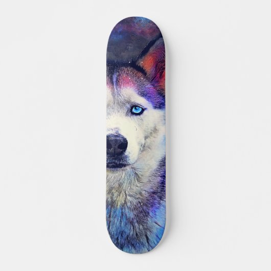 Skateboard dog husky #skateboard #dog (Voorkant)