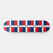 Skateboard Dominican Republic flag (Horz)