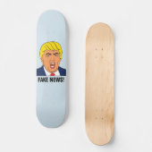 SKATEBOARD DONALD TRUMP "FAUSSES NOUVELLES !" PLANCHES À (Recto)