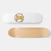 Skateboard DONNER PIZZA A CHANCE drôle pizza jeu de mot idée (Horz)