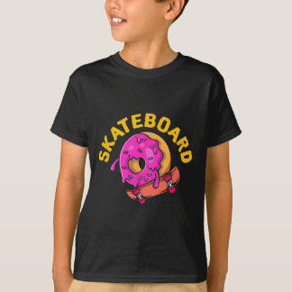 Skateboard Donut Skater Longboard Freestyle Halfpi T-shirt