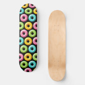 Skateboard Donuts Colorés avec des Paillettes (Recto)