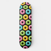 Skateboard Donuts Colorés avec des Paillettes (Recto)