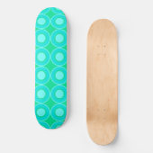 Skateboard Donuts turquoises Avec Remplissage Sur La Mention (Recto)