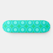Skateboard Donuts turquoises Avec Remplissage Sur La Mention (Horz)