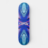 Skateboard Doodart blues et violet (Recto)